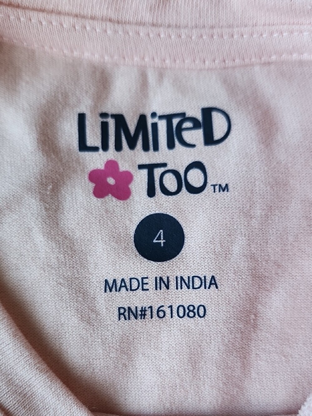 Limited Too Girls Sporty 2-Piece Set Pink Crop Top Purple Pants Size 4 - Picture 2 of 14